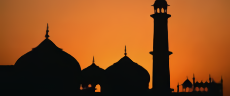 Masjid saat sore hari